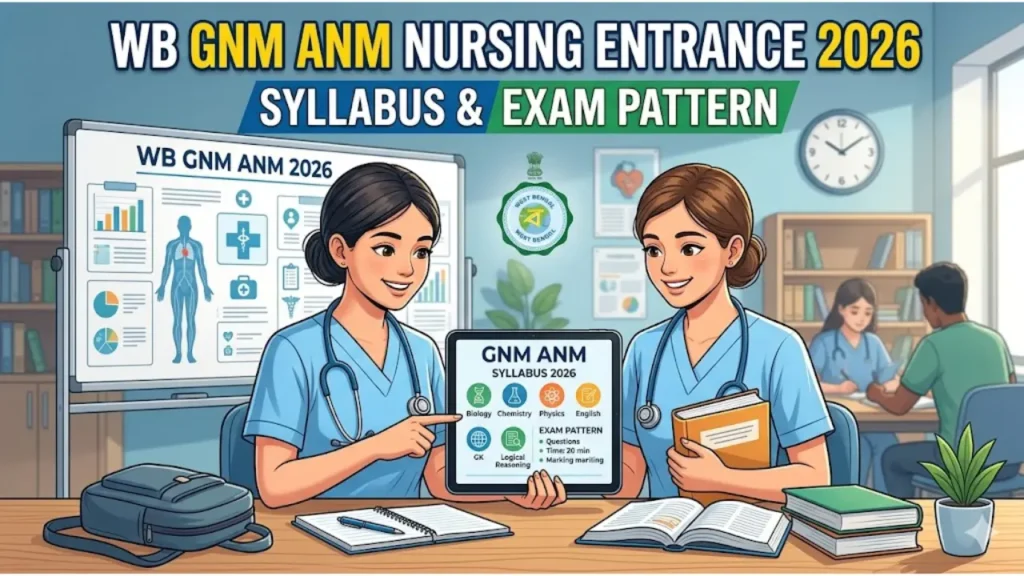 Syllabus and exam pattern guide for WB GNM ANM Nursing Entrance 2026