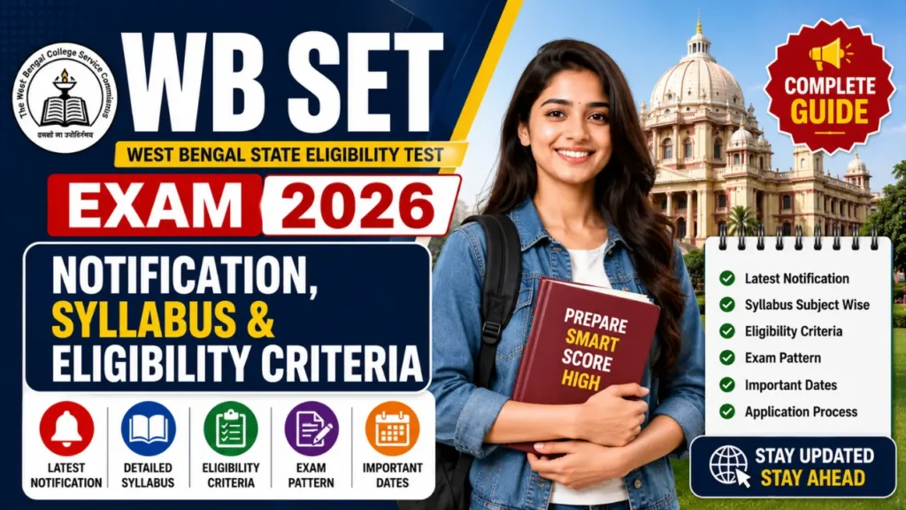 WB SET Exam 2026 Notification & Syllabus