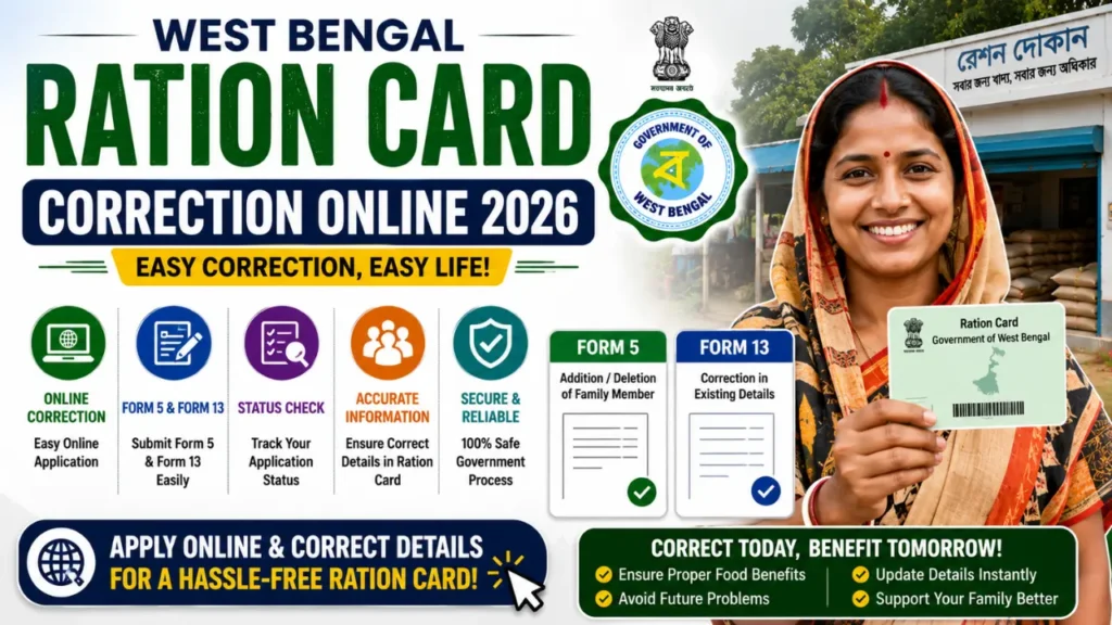 West Bengal Ration Card Correction